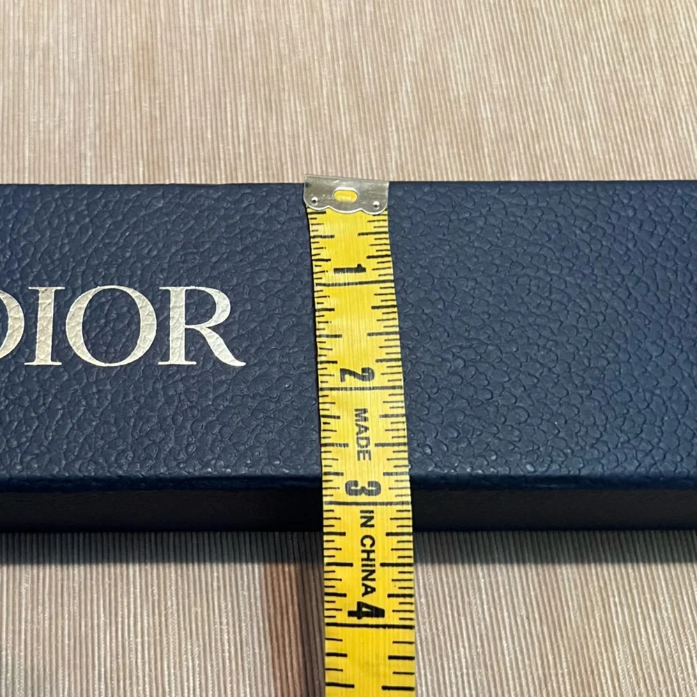 Dior Navy Box and Black Pouch Set